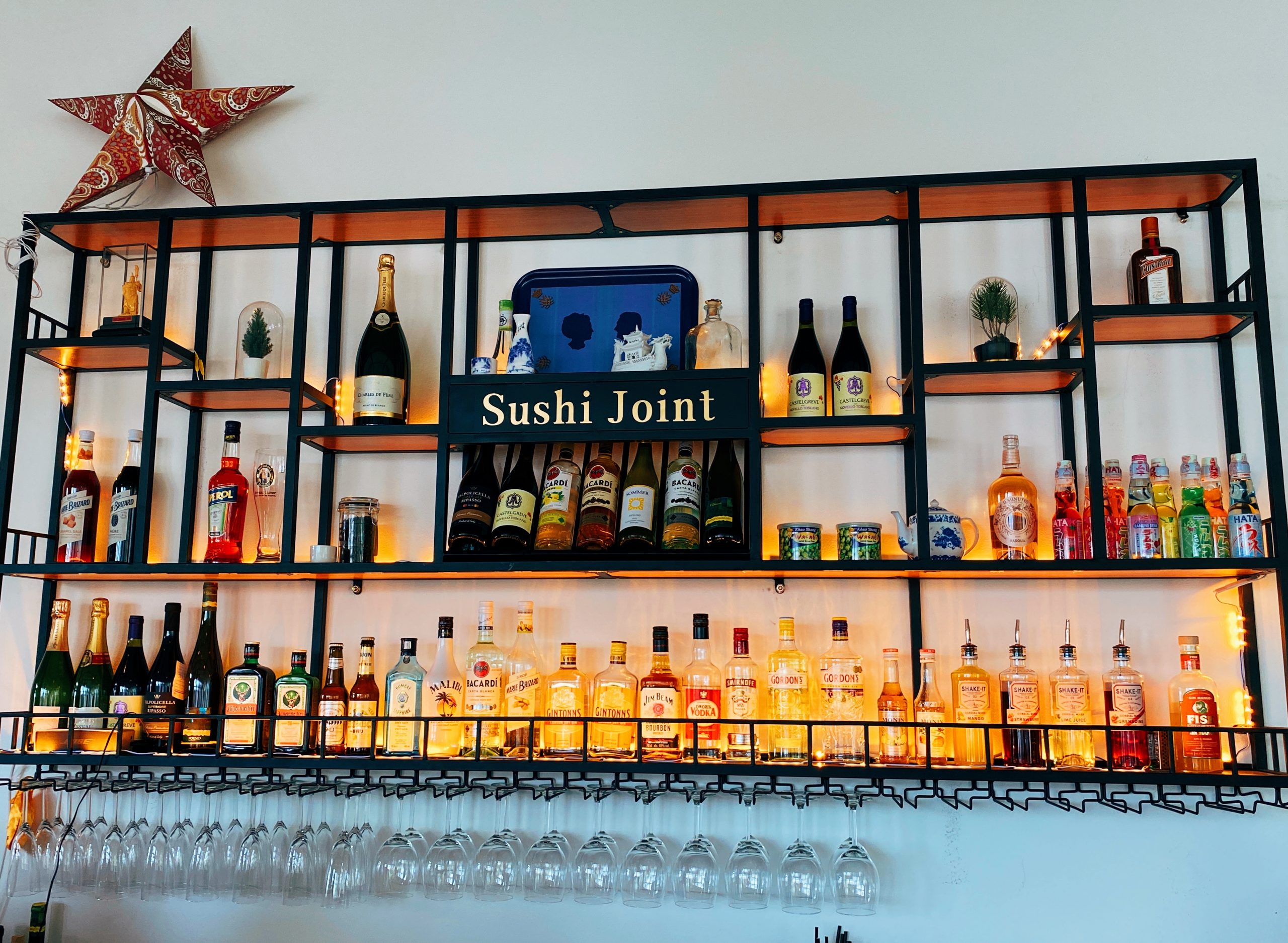The bar at Sushi Joint