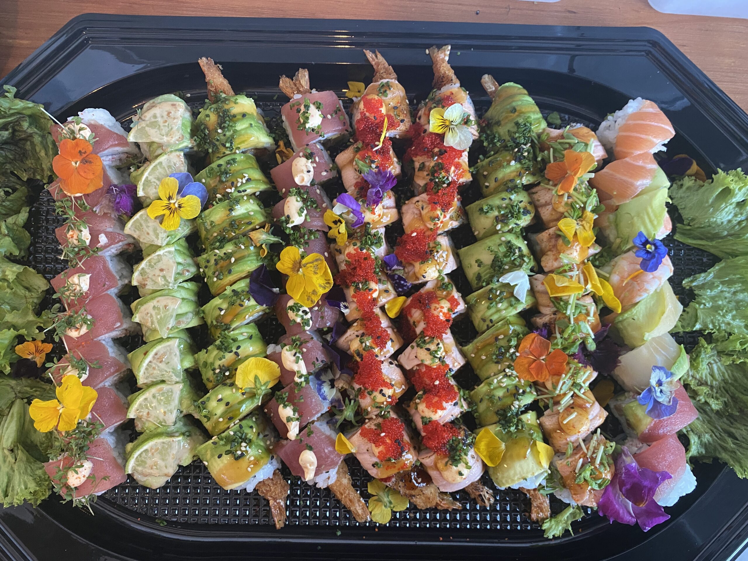 Sushi platters for catering